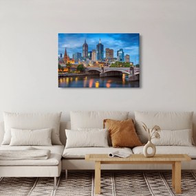 Melbourne város képe (90x60 cm)