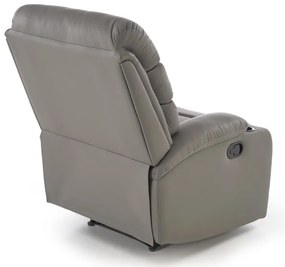 Perus dönthető szürke fotel pohártartóval