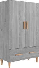 vidaXL szürke sonoma színű szerelt fa magasszekrény 70 x 31 x 115 cm