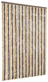 sötétbarna és bézs zsenília rovarfüggöny 118x220 cm