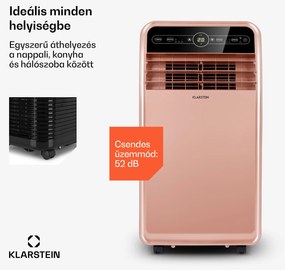 Metrobreeze New York Smart 12k, mobil klíma, 12000 BTU/3,5 kW, A energiahatékonysági osztály, távirányító, rózsaszín-arany