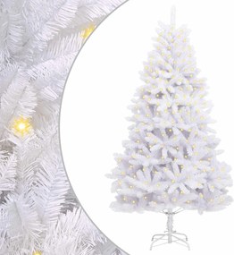 vidaXL Mű karácsonyfa 300 LED-del Fehér 300 cm PVC és fém