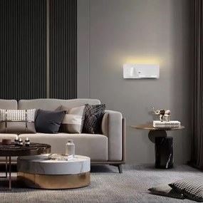 Immax 08285L-LED fali lámpa polccal, USB és vezeték nélküli töltővel, LED/3W/230