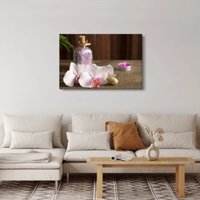Kép - Gyertya és orchidea (90x60 cm)