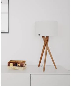 ByRydens 4002720-6002 - Asztali lámpa VEGA 1xE27/8W/230V fehér/tölgy