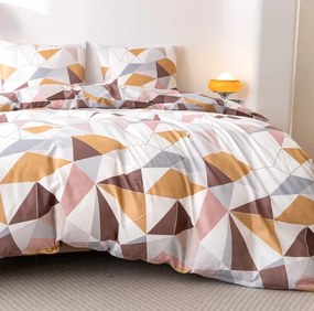 Mikroszálas ágyneműhuzat TRIANGO mintás Ágyneműhuzat mérete: 2 db 70 x 80 cm | 160 x 200 cm