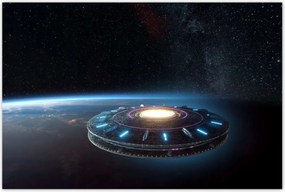 Poszterek 120x80 UFO-k repülnek a Föld felett