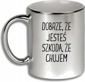 Ezüst Bögre Ajándék Különböző Alkalmakra Jó, Hogy Vagy