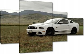 Vászonkép 130x80 Fehér Ford Mustang