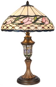 Tiffany asztali lámpa Rózsaszín Ø 40x60 cm