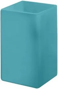 Fogkefetartó bögre türkizkék 10x6x6 cm