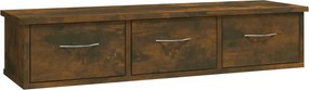 vidaXL füstös tölgy színű szerelt fa faliszekrény 88x26x18,5 cm