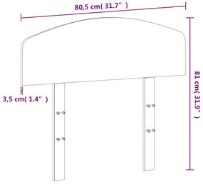 viaszbarna tömör fenyőfa fejtámla 75 cm