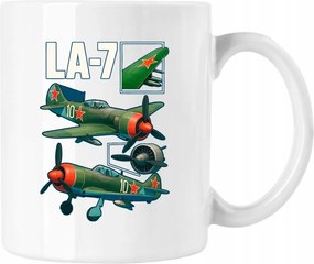 Bögre La-7 szovjet vadászgép fehér 330ml