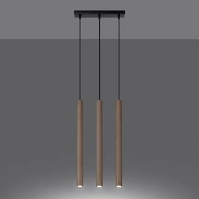 Sollux SL.1267 - Csillár zsinóron PASTELO 3xG9/8W/230V fa