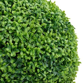 zöld gömbalakú cserepes műpuszpáng 71 cm