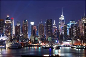 Kép - New York-i felhőkarcolók megvilágítva (90x60 cm)