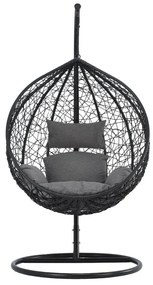 Noela sötétszürke műrattan függőfotel - Bonami Selection