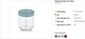 Tároló tégely 425cc légmentesen záródó fedéllel