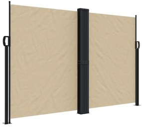 bézs behúzható oldalsó napellenző 160 x 1200 cm