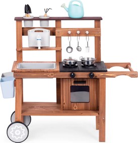 Fa kültéri gyerekkonyha kiegészítőkkel