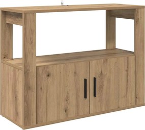 vidaXL Széf kézműves tölgy 80 x 30 x 60 cm Faanyag