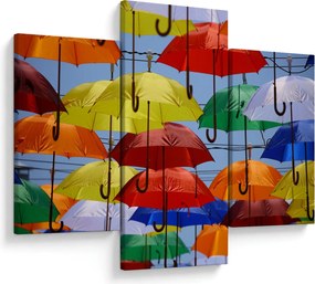Színes esernyők képe (90x60 cm)