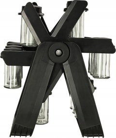 Fűszertartó tartály fűszertartó forgó állvány