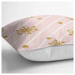 Gold Snowflakes karácsonyi párnahuzat, 42 x 42 cm - Minimalist Cushion Covers