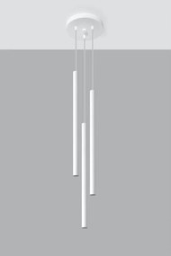 Fehér fém függőlámpa ø 20 cm Fideus – Sollux