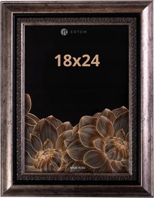 Képkeret 18x24 szürke széles keret szilárd klasszikus elegáns