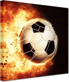 Vászonkép 20x20 Labda a tűzben Lángok