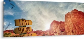 Mutatók felirattal képe (120x50 cm)