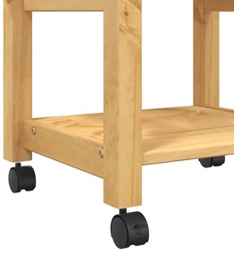 MONZA tömör fenyőfa konyhai kocsi 48 x 40 x 88,5 cm