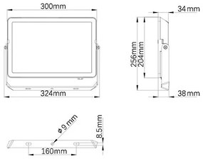 Philips - LED Kültéri reflektor PROJECTLINE LED/100W/230V IP65 4000K