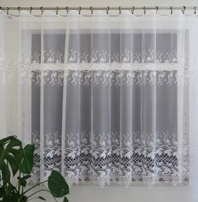 Mg Függöny jacquard 30252 Fehér 150cm magas lengyel 0,5m