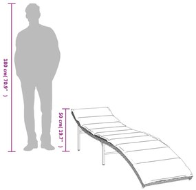 2 db fekete polyrattan napozóágy párnával