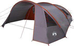 vidaXL Túra sátor 6 fős tetővel Szürke és narancs 700 x 590 x 215 cm
