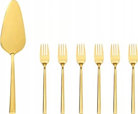 Tésztavilla és spatula szett Ambition Como Gold 7el