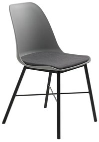 Whistler design szék, szürke PP, szürke ülőlap