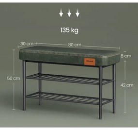 Cipőtartó ANDOR zöld/fekete