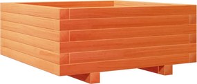 vidaXL viaszbarna tömör fenyőfa kerti virágláda 60 x 60 x 26,5 cm