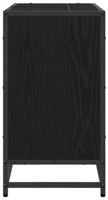 Fürdőszobai mosdószekrény Fekete tölgy 65 x 33 x 60 cm Faanyag