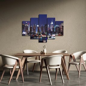 Kép - New York-i felhőkarcolók megvilágítva (150x105 cm)