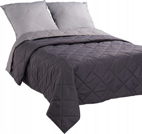 Ágytakaró 170x210 Steppelt Kétoldalas Kapa pléd Szürke, grafit