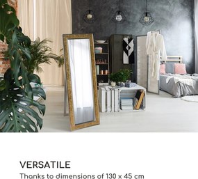 Casa Chic Norwich Tükör téglalap alakú fakeret 130 x 45 cm mozaik kivitelben