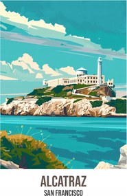 Poszter 68x98cm Alcatraz