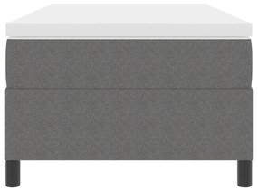 Box Spring Ágy Matraccal Világosszürke 100x200 cm Kordbársony