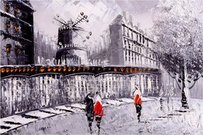 Kép - Olajfestmény a városról II. (90x60 cm)