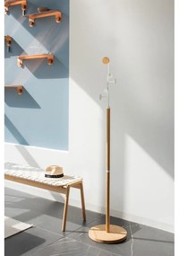 Fehér-natúr színű pad Klupa - Gazzda